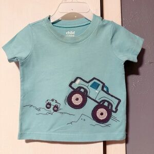 Baby Boy Blue Monster Truck T-Shirt
